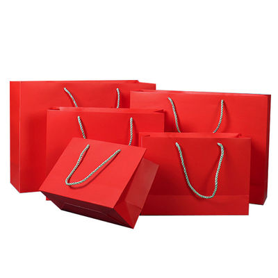 210gsm Cardboard Printed Paper Gift Bags Colored Promotional Gift Bags